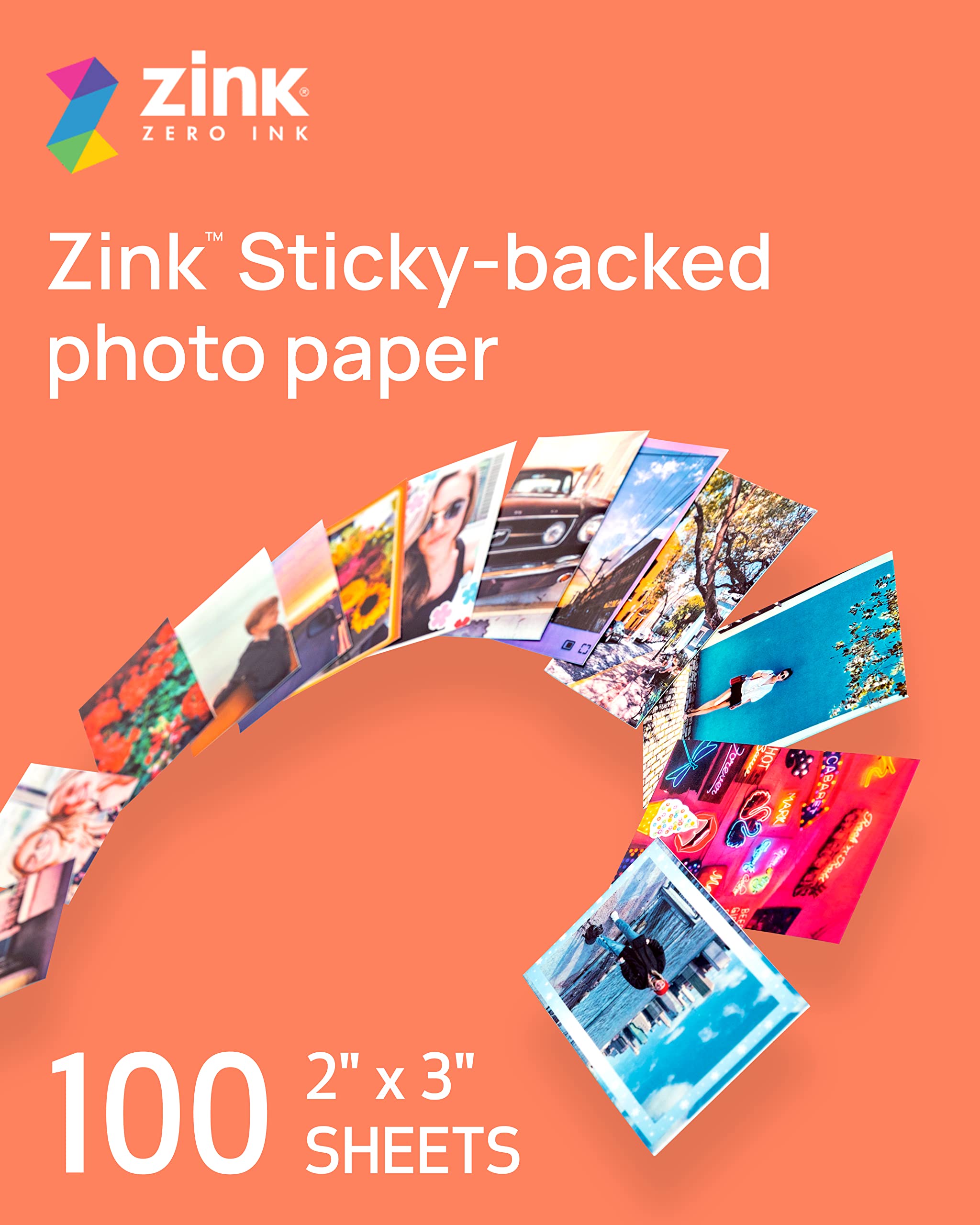 Foto 3 pulgar | Paquete De Papel Adhesivo Fotográfico Canon Zink 2 X 3 (100 Hojas) - Venta Internacional.