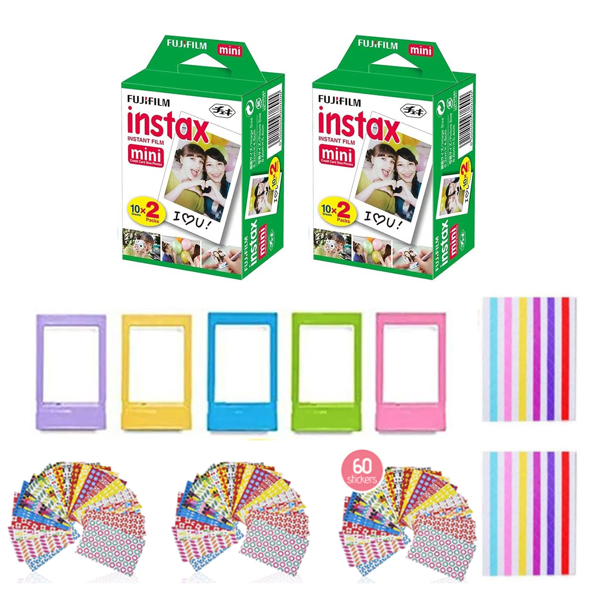 Película Instantánea Fujifilm Instax Mini De 40 Hojas (paquete De 2) - Venta Internacional.