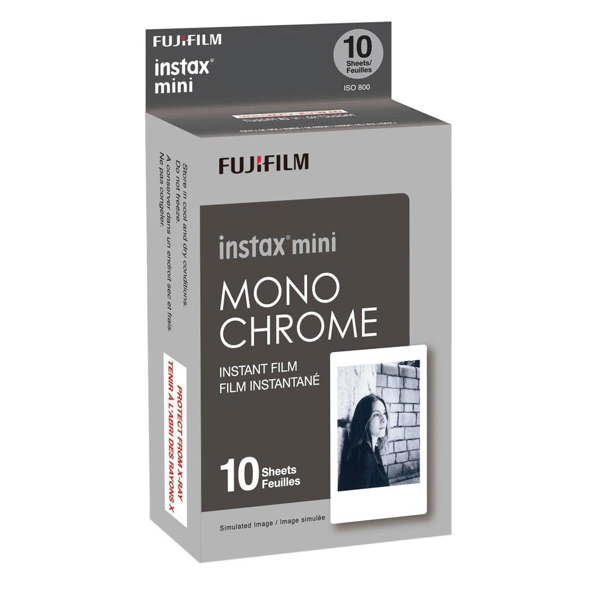 Foto 4 pulgar | Película Instantánea Fujifilm Instax Mini Monocromo, Paquete De 10 - Venta Internacional.