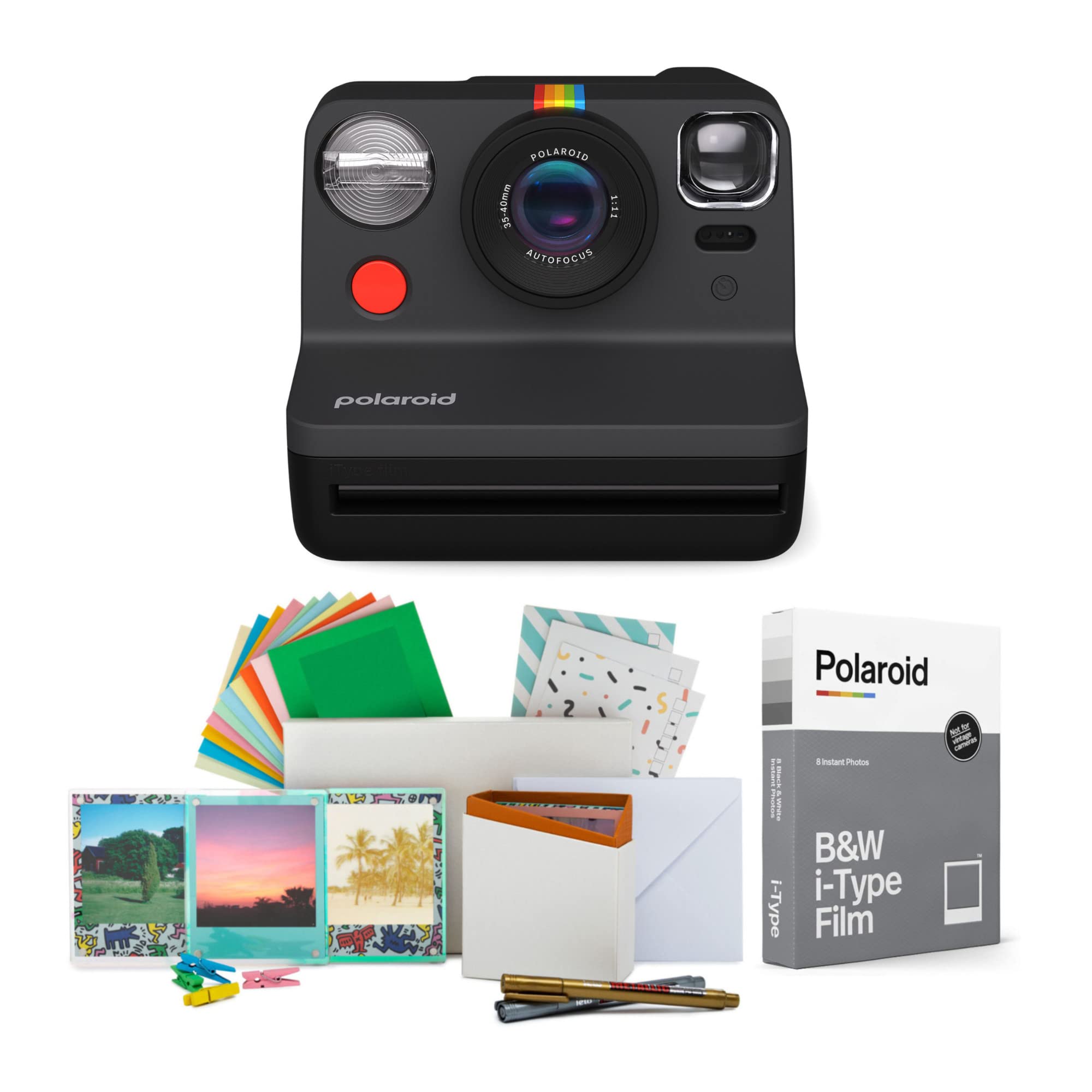 Cámara De Película Instantánea Polaroid Now, Segunda Generación, I-type, Negra - Venta Internacional.