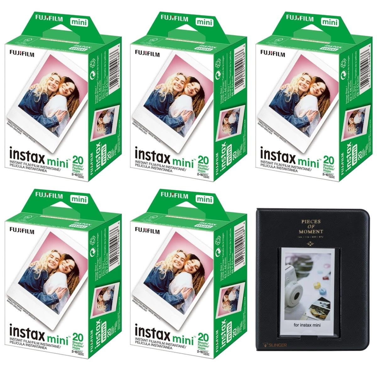 Foto 2 pulgar | Cámara Instantánea Fujifilm Instax Mini 100 Films + Álbum De Fotos - Venta Internacional.