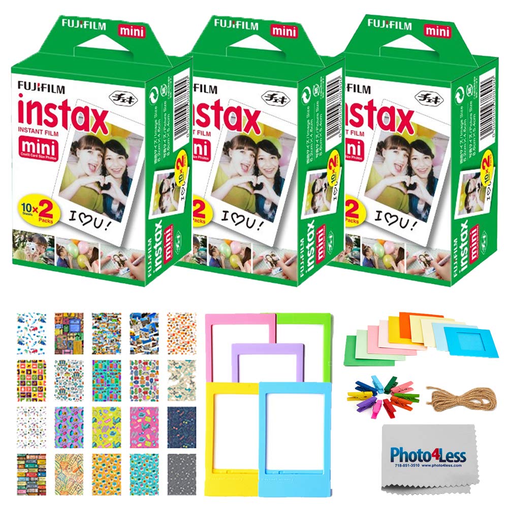 Paquete Doble Fujifilm Instax Mini De Película Instantánea (60 Exposiciones) - Venta Internacional.