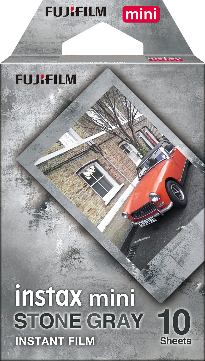 Película Instax Mini Fujifilm Stone Grey - 10 Exposiciones - Venta Internacional.
