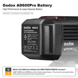 Foto 2 | Batería Godox Ad600bm Y Ad600bmii Wb87b 10,8 V 8940 Mah - Venta Internacional.