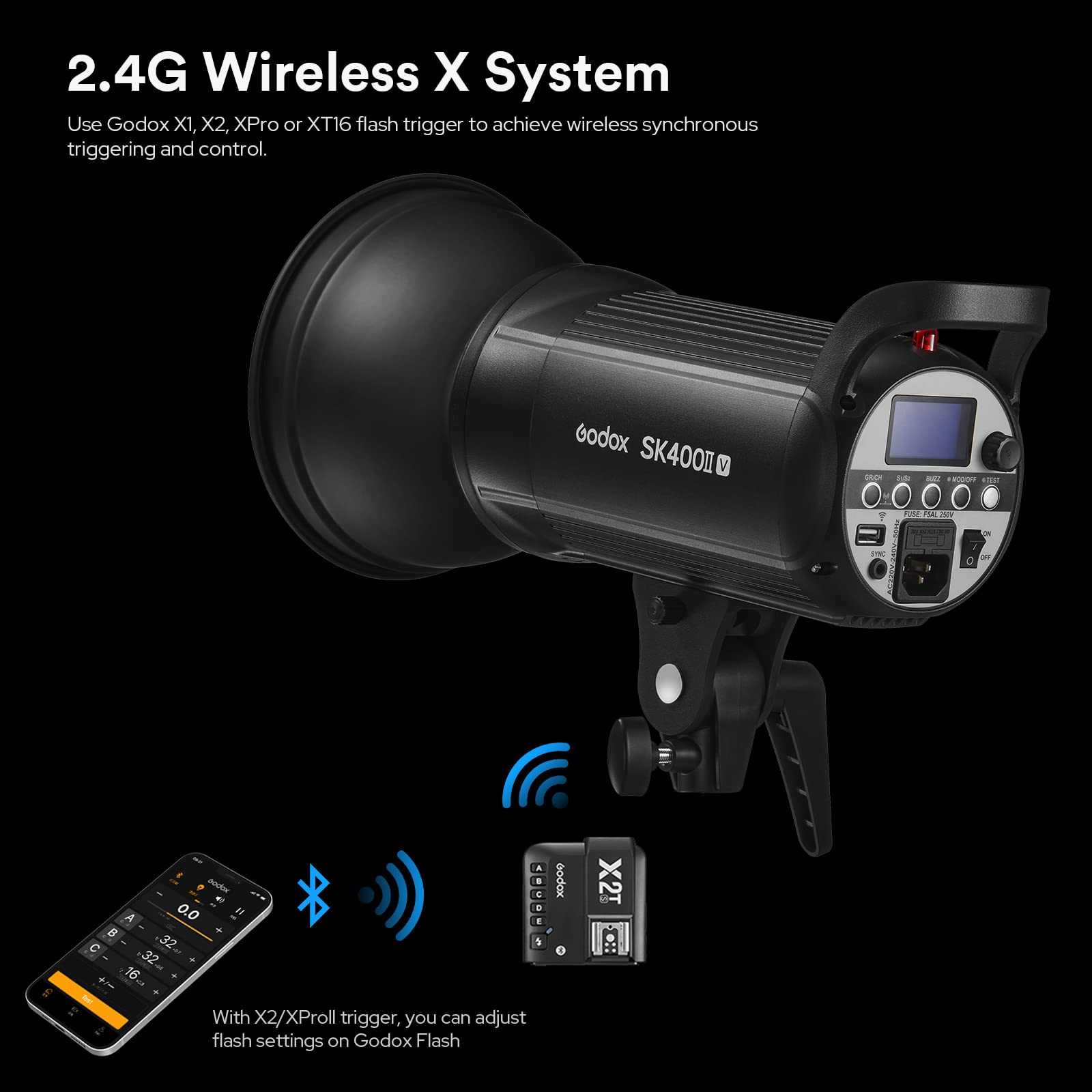 Foto 4 pulgar | Luz Estroboscópica Godox Sk400ii-v 400ws Con Lámpara De Modelado Led - Venta Internacional.