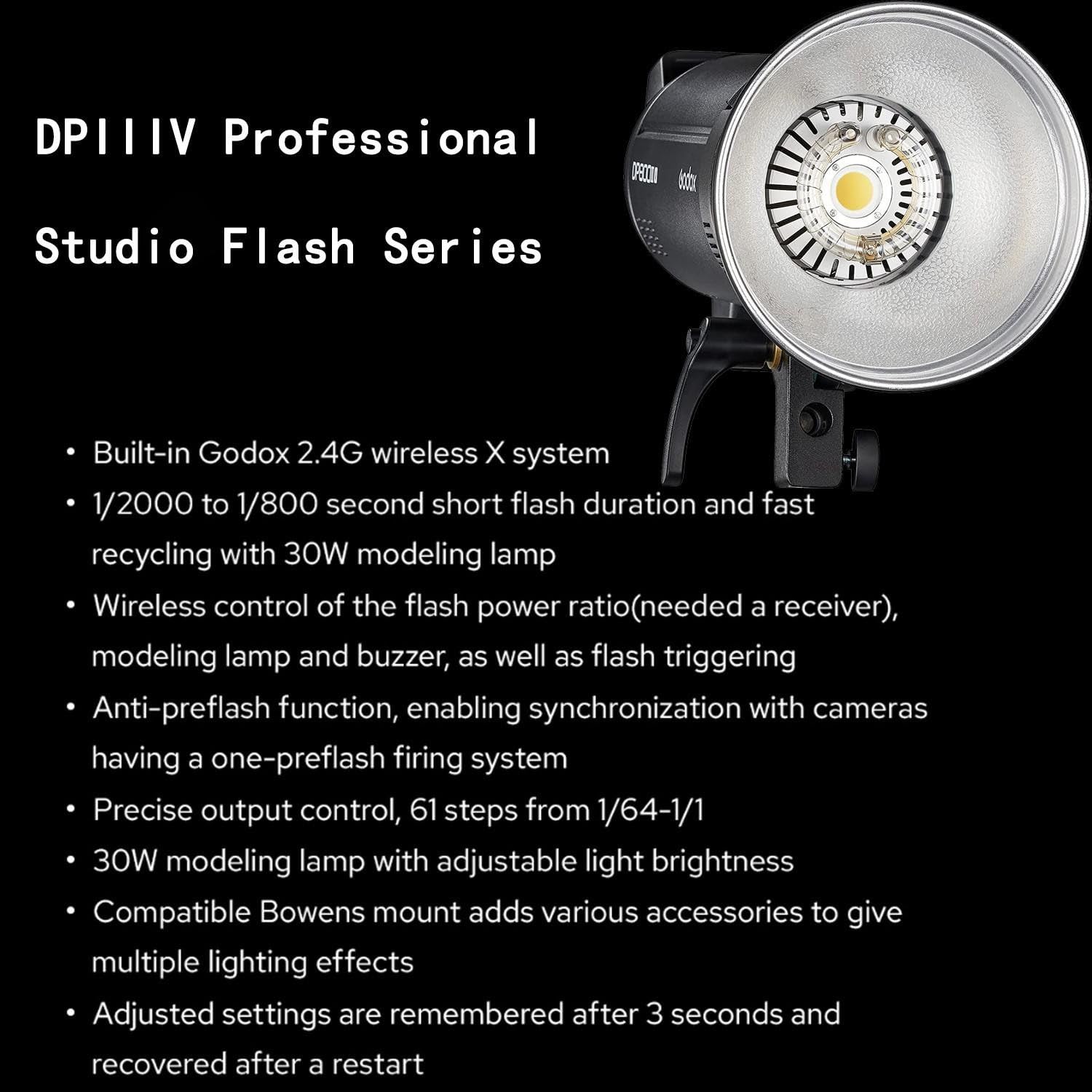 Foto 5 | Linterna Estroboscópica De Estudio Godox Dp600iii-v Dp600iiiv 600 W - Venta Internacional.
