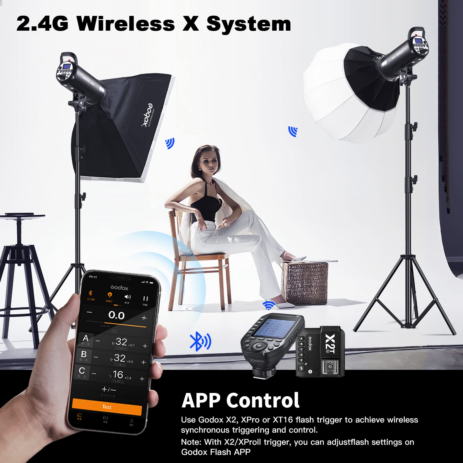 Foto 5 pulgar | Flash Estroboscópico De Estudio Godox Sk400ii-v De 400 W Con Led De 10 W - Venta Internacional.