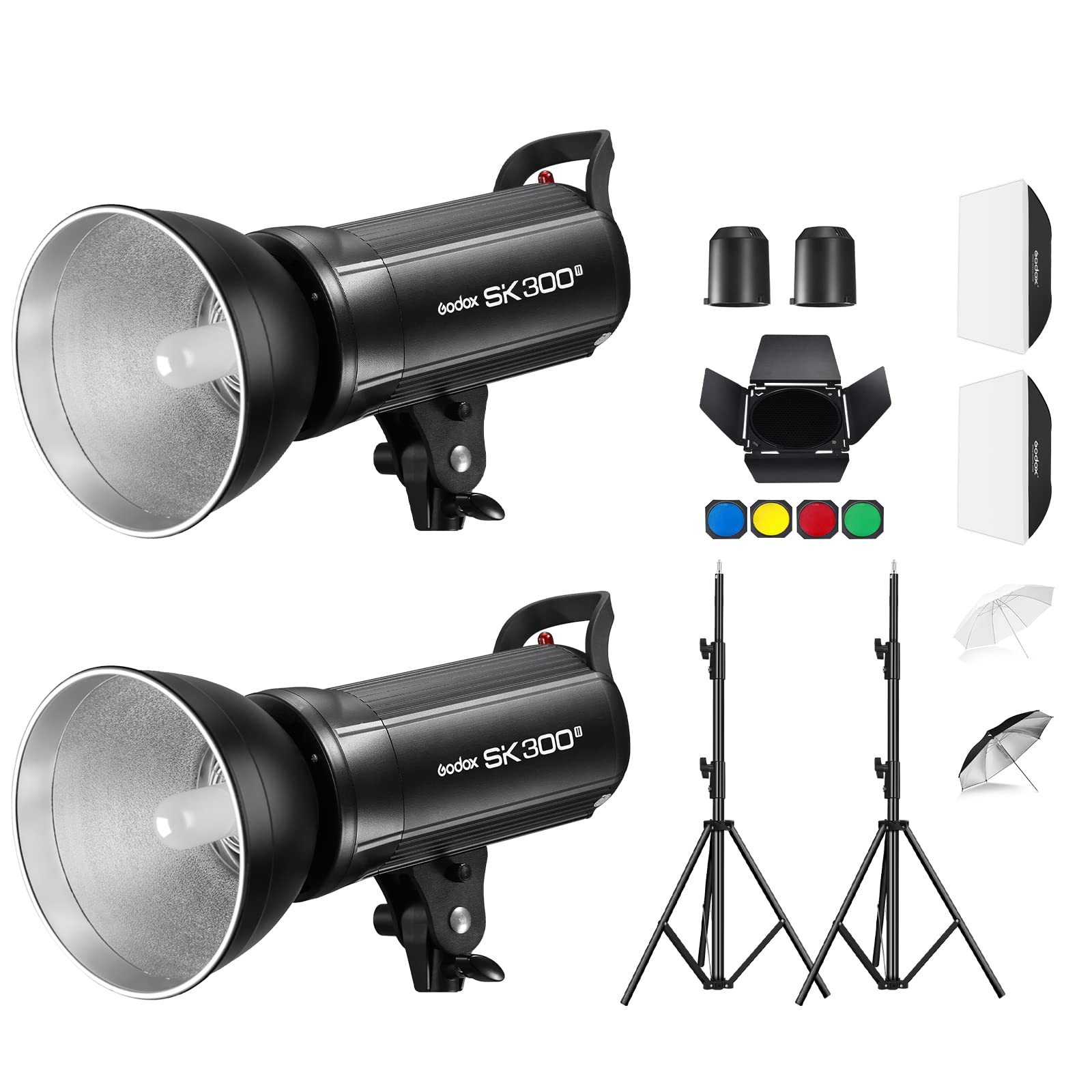 Foto 2 pulgar | Kit De Luces Estroboscópicas Studio Flash Godox Sk300ii De 600 W Con Acceso. - Venta Internacional.