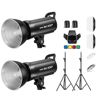 Foto 1 | Kit De Luces Estroboscópicas Studio Flash Godox Sk300ii De 600 W Con Acceso. - Venta Internacional.