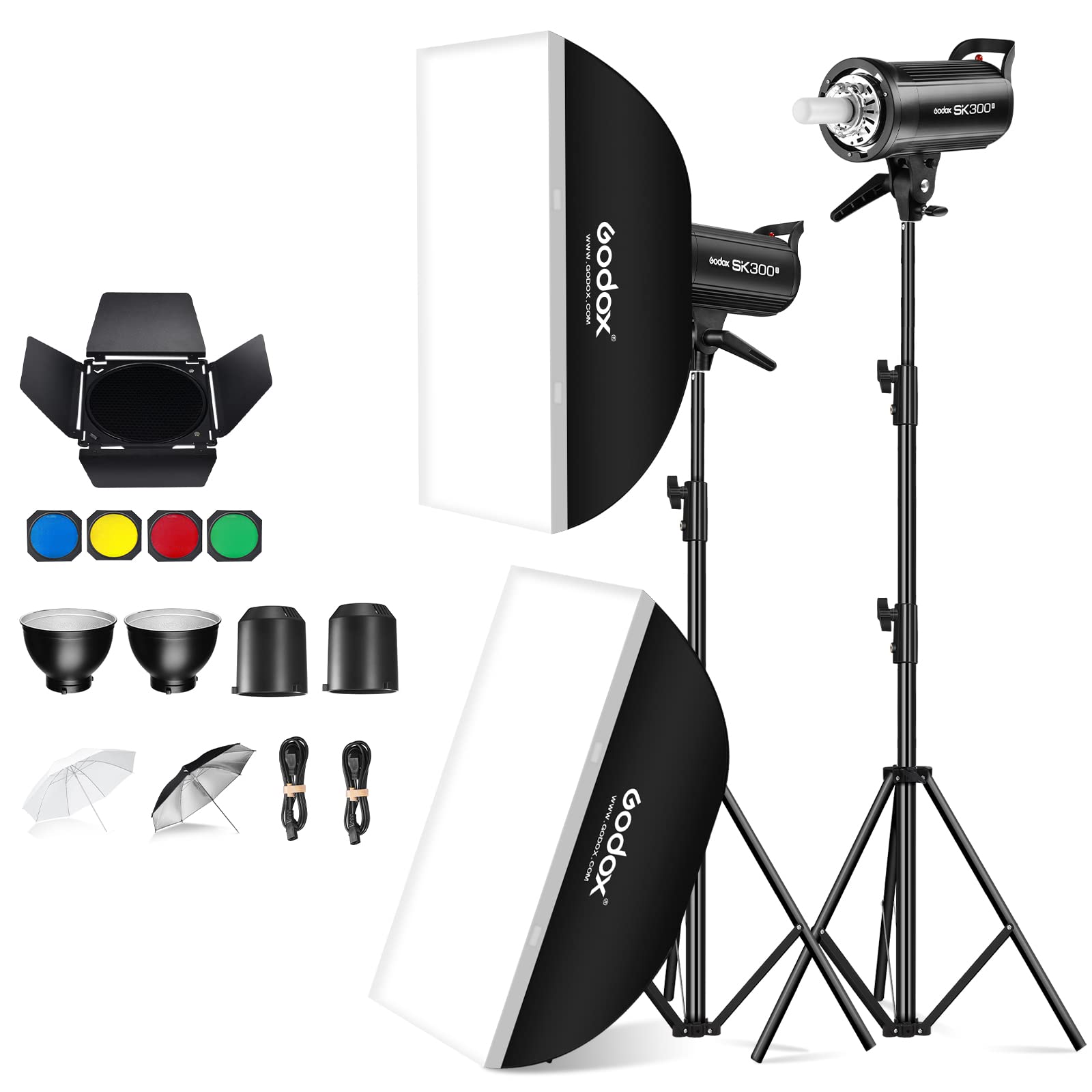 Foto 3 pulgar | Kit De Luces Estroboscópicas Studio Flash Godox Sk300ii De 600 W Con Acceso. - Venta Internacional.