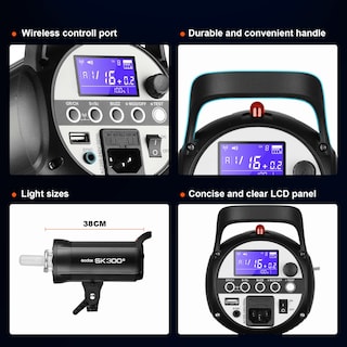 Foto 5 | Kit De Luces Estroboscópicas Studio Flash Godox Sk300ii De 600 W Con Acceso. - Venta Internacional.