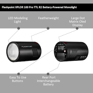 Foto 5 | Flash De Bolsillo Flashpoint Xplor 100 Pro Ttl R2 Con Cabezal Redondo - Venta Internacional.