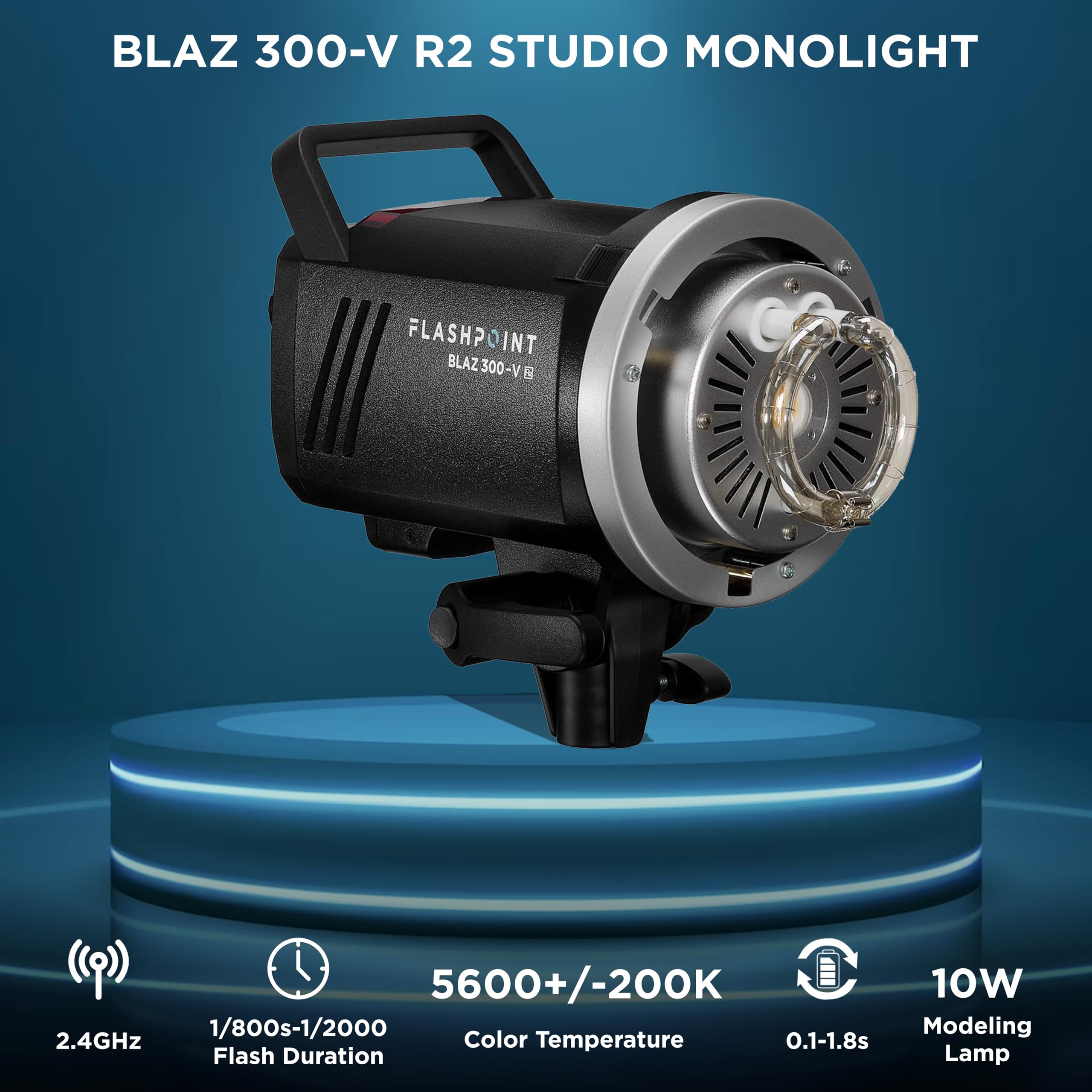 Foto 2 | Flash Estroboscópico De Estudio Con Luz Única Blaz, 300 V, 300 W - Venta Internacional.