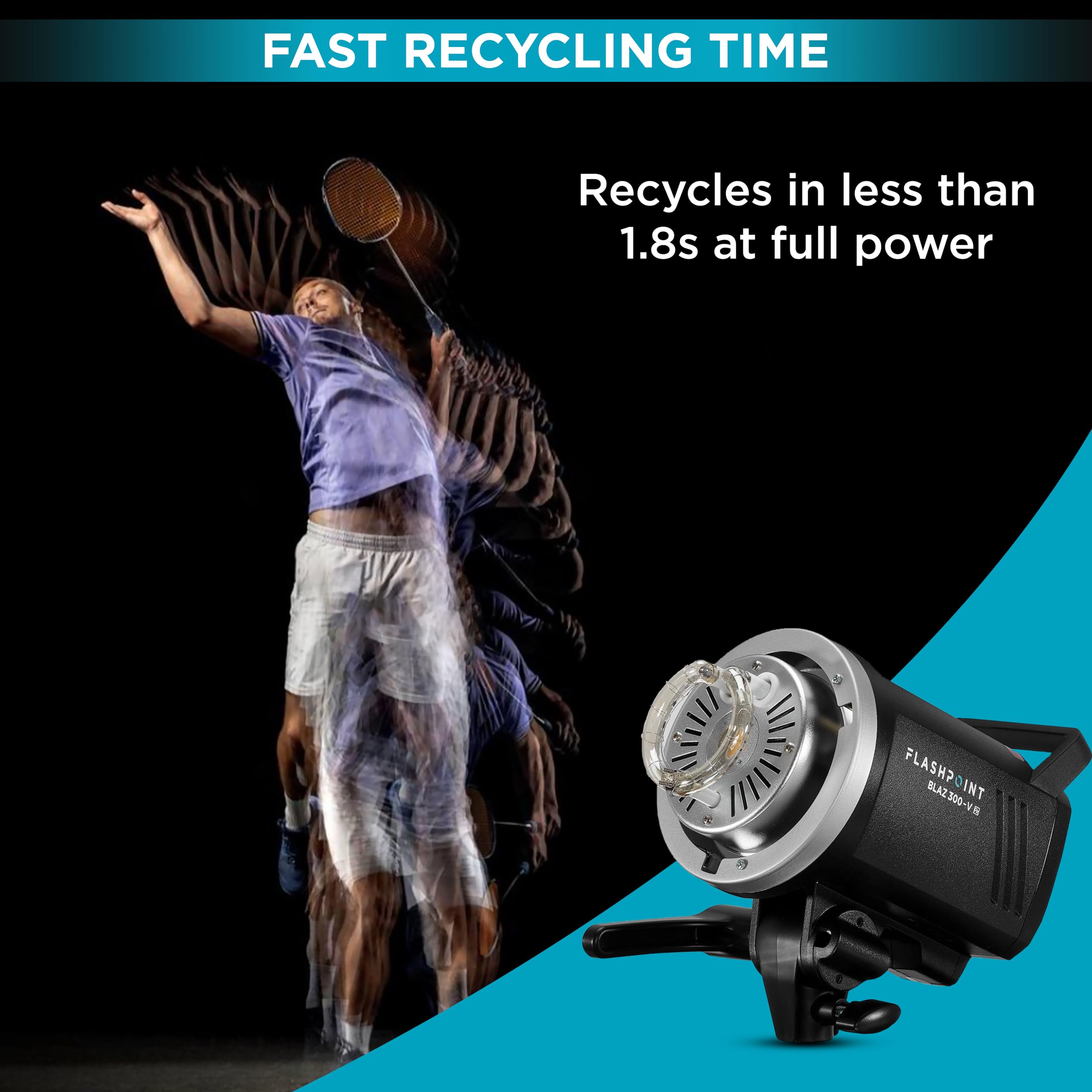 Foto 5 | Flash Estroboscópico De Estudio Con Luz Única Blaz, 300 V, 300 W - Venta Internacional.