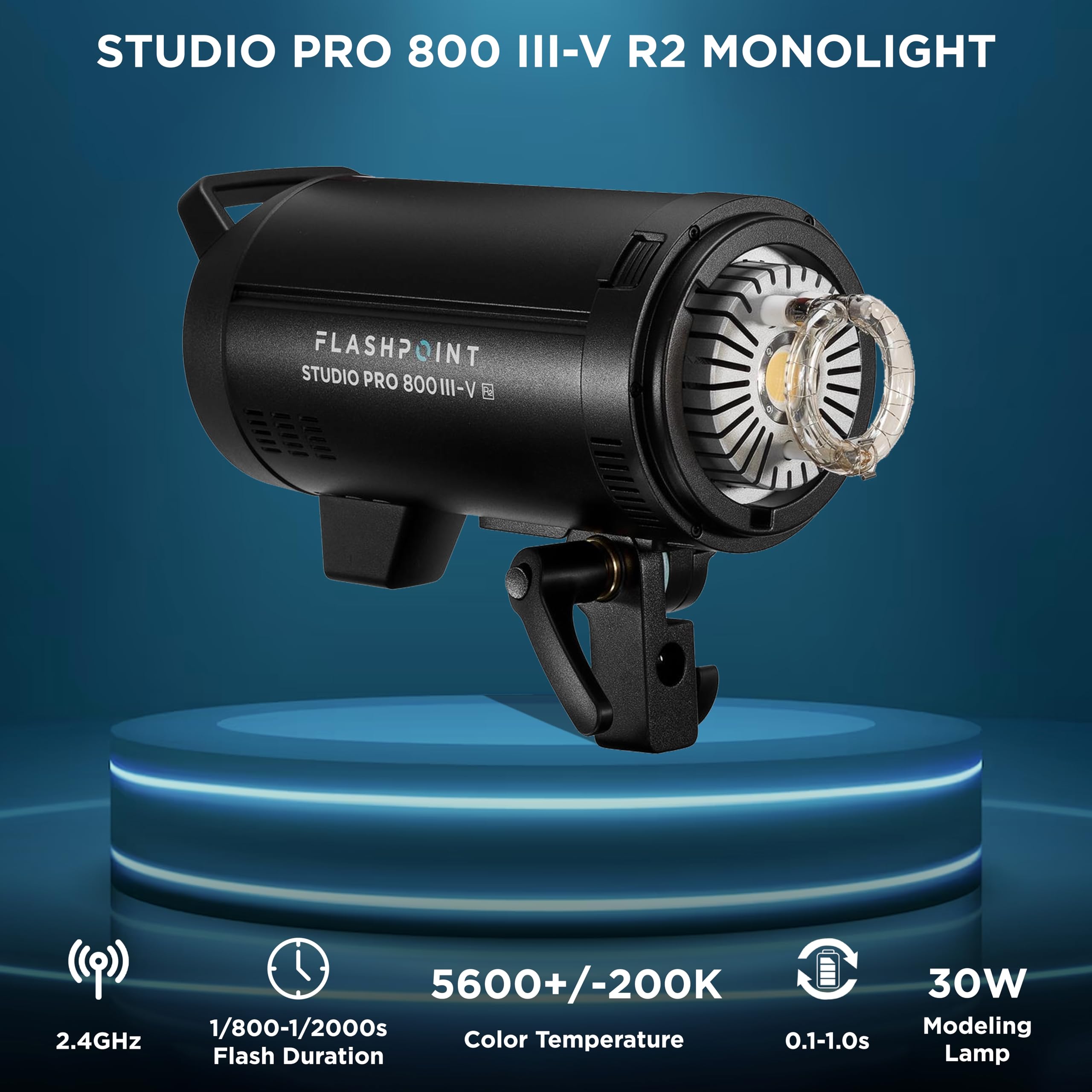 Foto 3 | Flash Estroboscópico Flashpoint Studio Pro 800 Iii-v 800 Ws R2 - Venta Internacional.