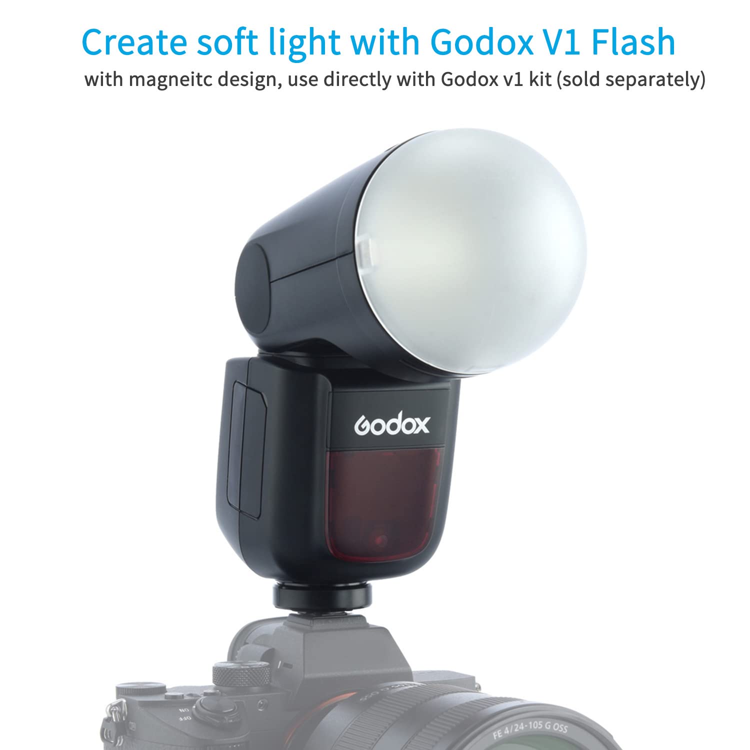 Foto 3 pulgar | Domo Difusor Godox Ak-r11 Para Flash De Cabeza Redonda Godox V1 V1pro - Venta Internacional.