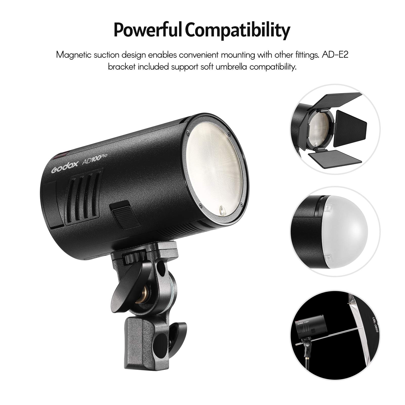 Foto 5 | Linterna De Estudio De Bolsillo Godox Ad100pro 5800 K 1/8000 S Ttl/multi - Venta Internacional.