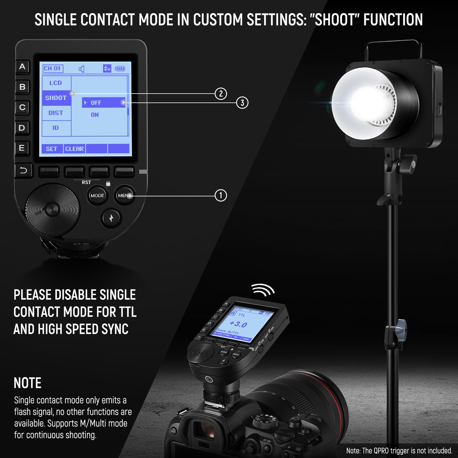 Foto 4 | Studio Flash Strobe Neewer Q4 400 W 2,4 G Ttl 2800 Mah - Venta Internacional.