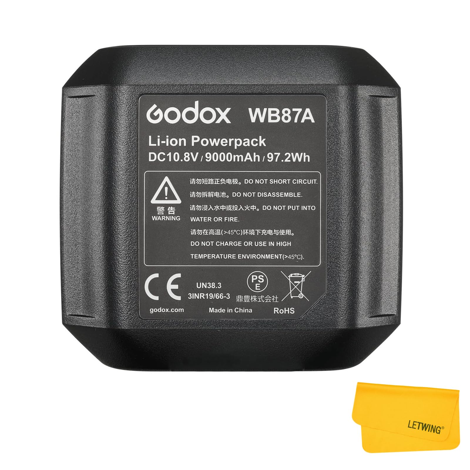 Foto 2 pulgar | Paquete De Baterías De Litio Godox Wb87a Wb87b 10.8v/9000mah Para Ad600 - Venta Internacional.