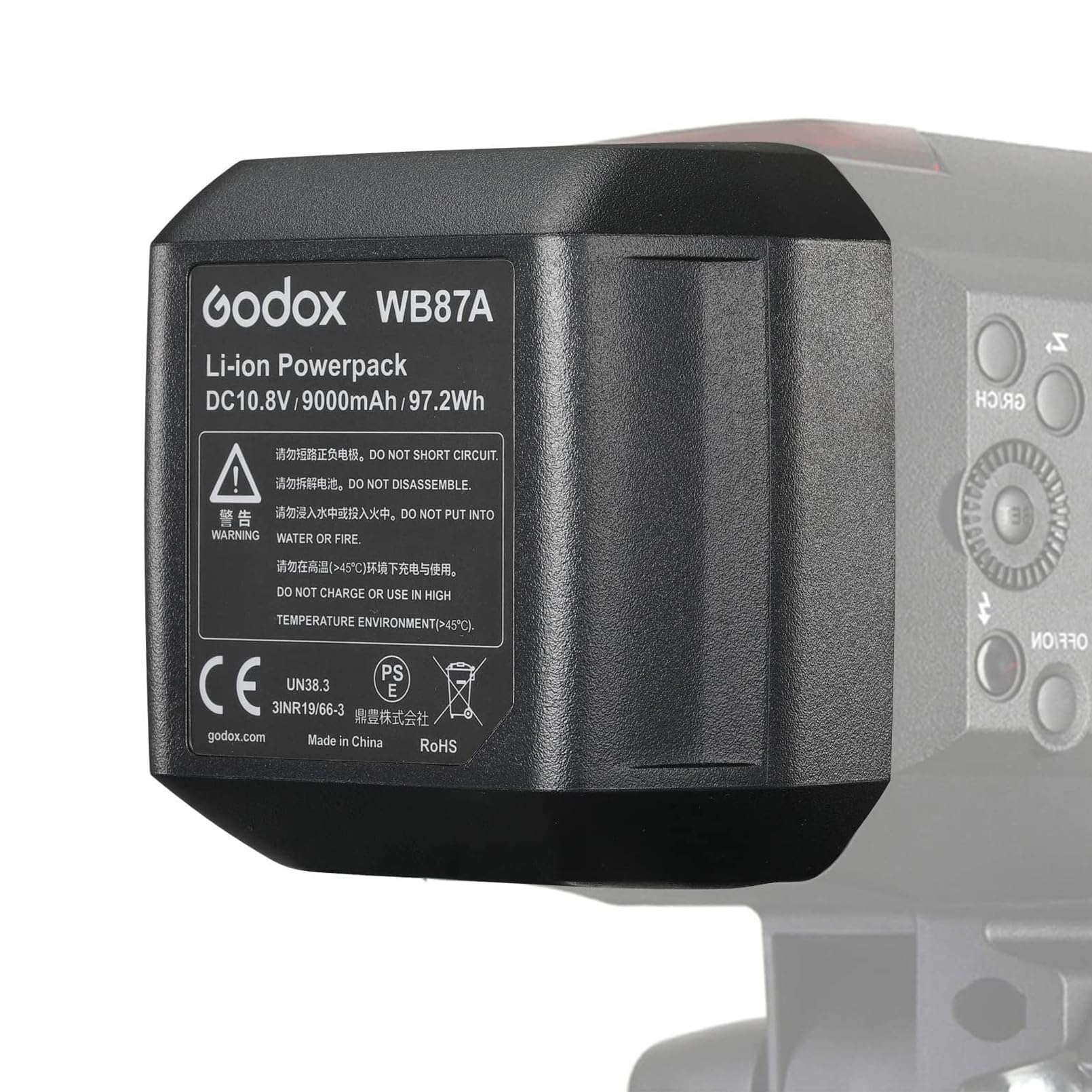 Foto 3 pulgar | Paquete De Baterías De Litio Godox Wb87a Wb87b 10.8v/9000mah Para Ad600 - Venta Internacional.
