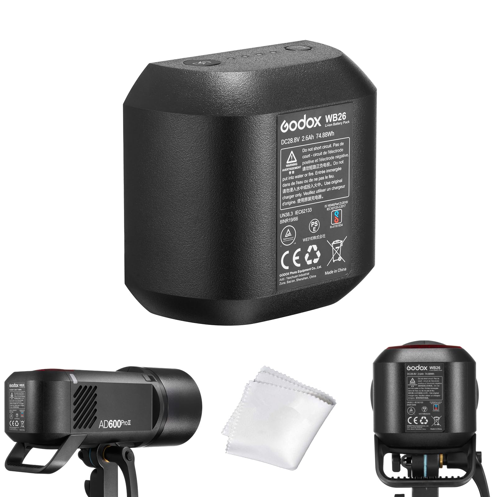 Foto 2 pulgar | Bateria Godox Wb26 Wb26a Para Ad600pro Ii Ad600pro 28,8 V - Venta Internacional.