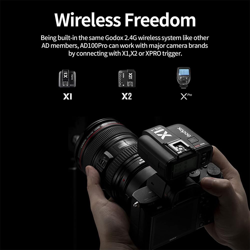 Foto 5 pulgar | Sistema X Inalámbrico Flash Strobe Godox Ad100pro De 100 W Y 2,4 G - Venta Internacional.