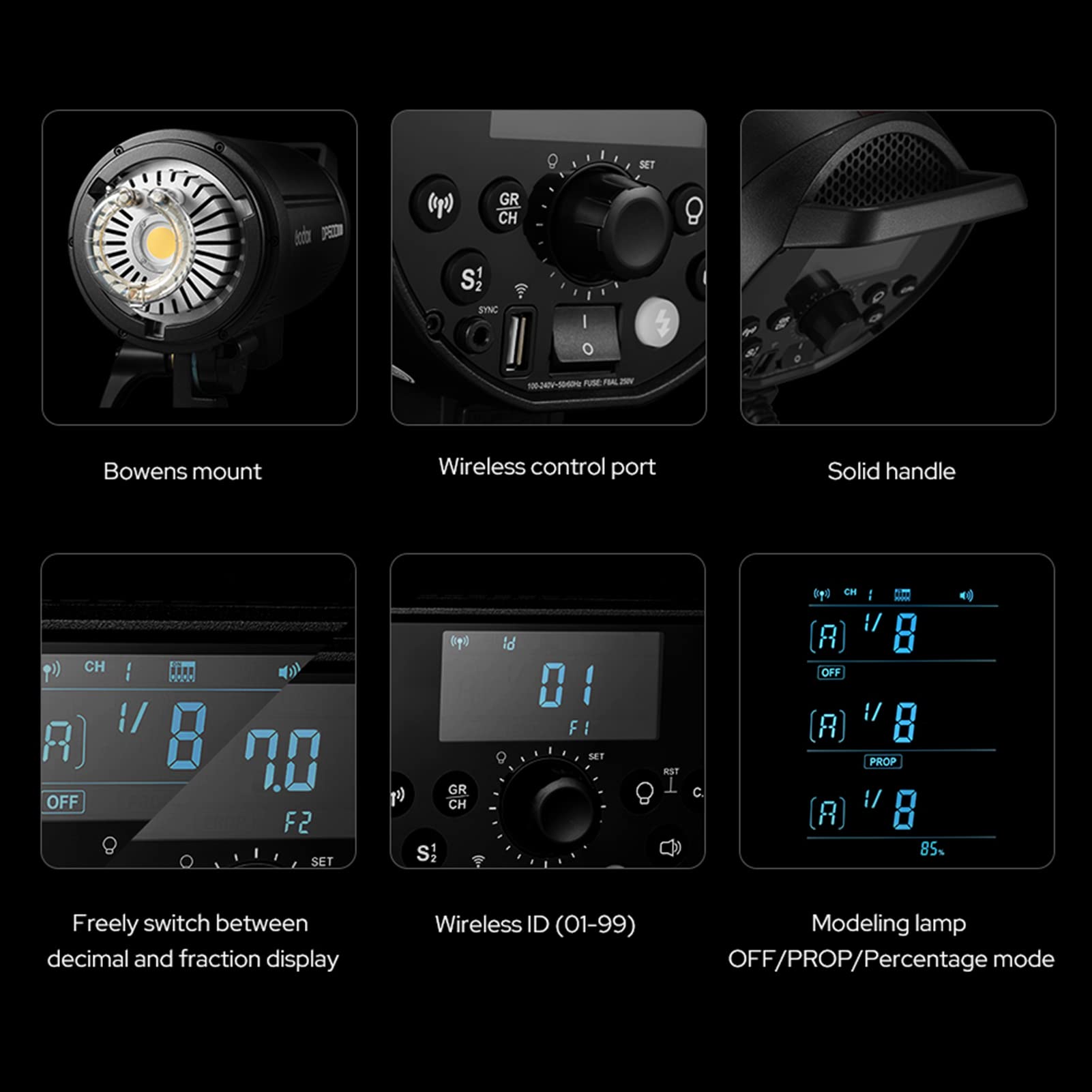 Foto 7 pulgar | Linterna De Estudio Godox Dp800iii-v De 800 W De Potencia Gn126 - Venta Internacional.