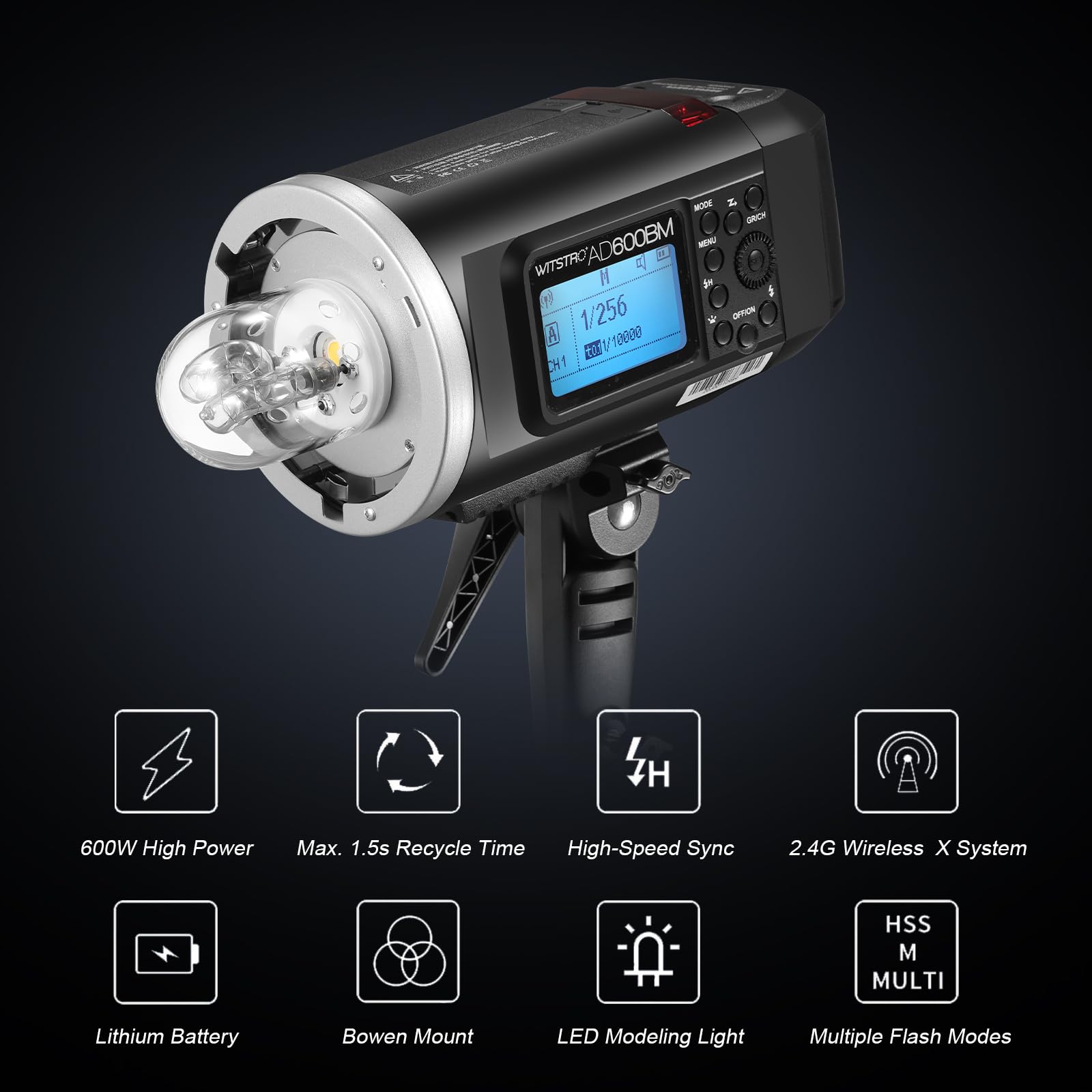 Foto 4 pulgar | Luz Estroboscópica Studio Flash Godox Ad600bm 600 W - Venta Internacional.