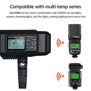Foto 3 | Flash Estroboscópico Godox Ad600bm 600ws Gn87 Con Sistema X Inalámbrico De 2 4 G - Venta Internacional.