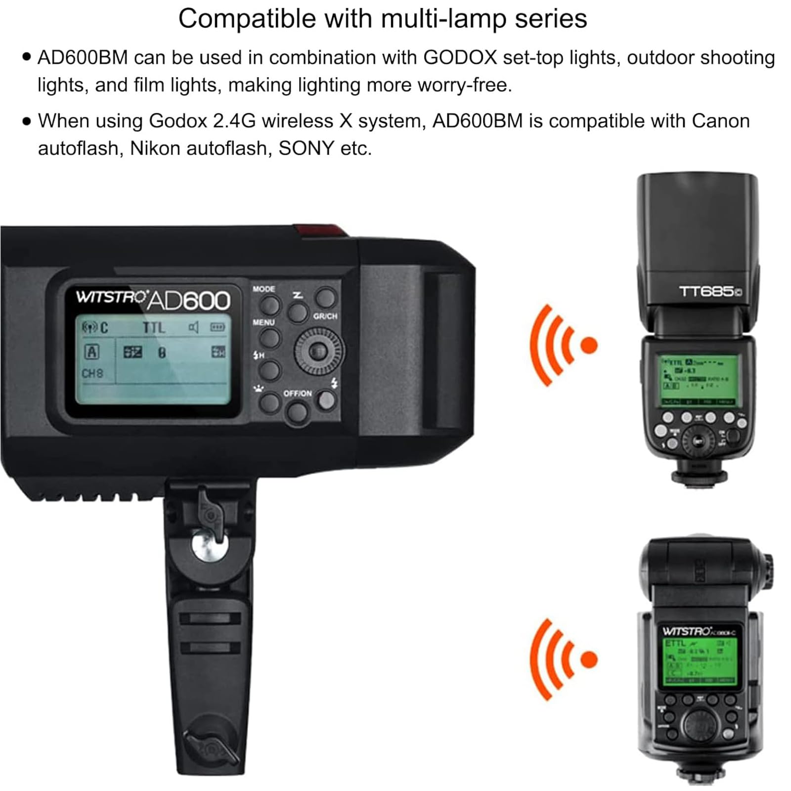 Foto 4 pulgar | Luz Estroboscópica Outdoor Flash Godox Ad600bm Gn87 Hss De 600 W - Venta Internacional.