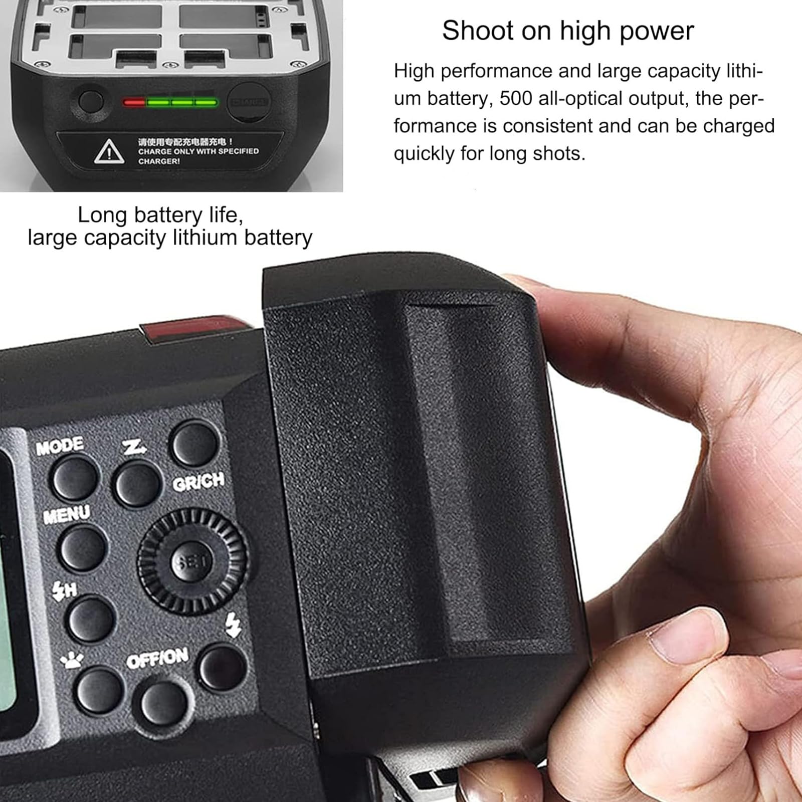 Foto 5 | Luz Estroboscópica Outdoor Flash Godox Ad600bm Gn87 Hss De 600 W - Venta Internacional.