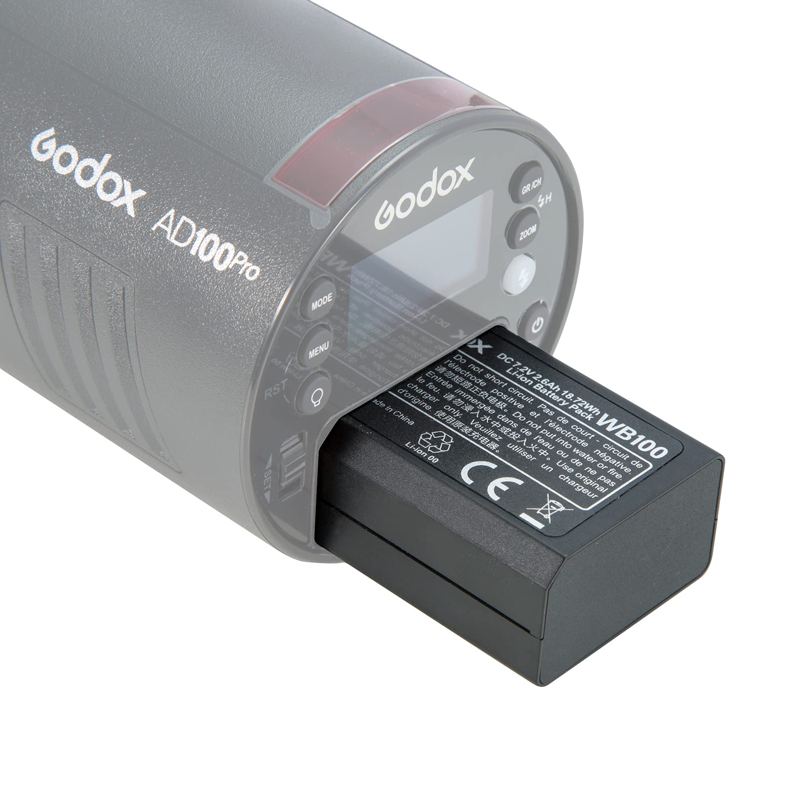 Foto 8 pulgar | Batería De Litio De Repuesto Para Godox Ad100pro Flash - Venta Internacional.