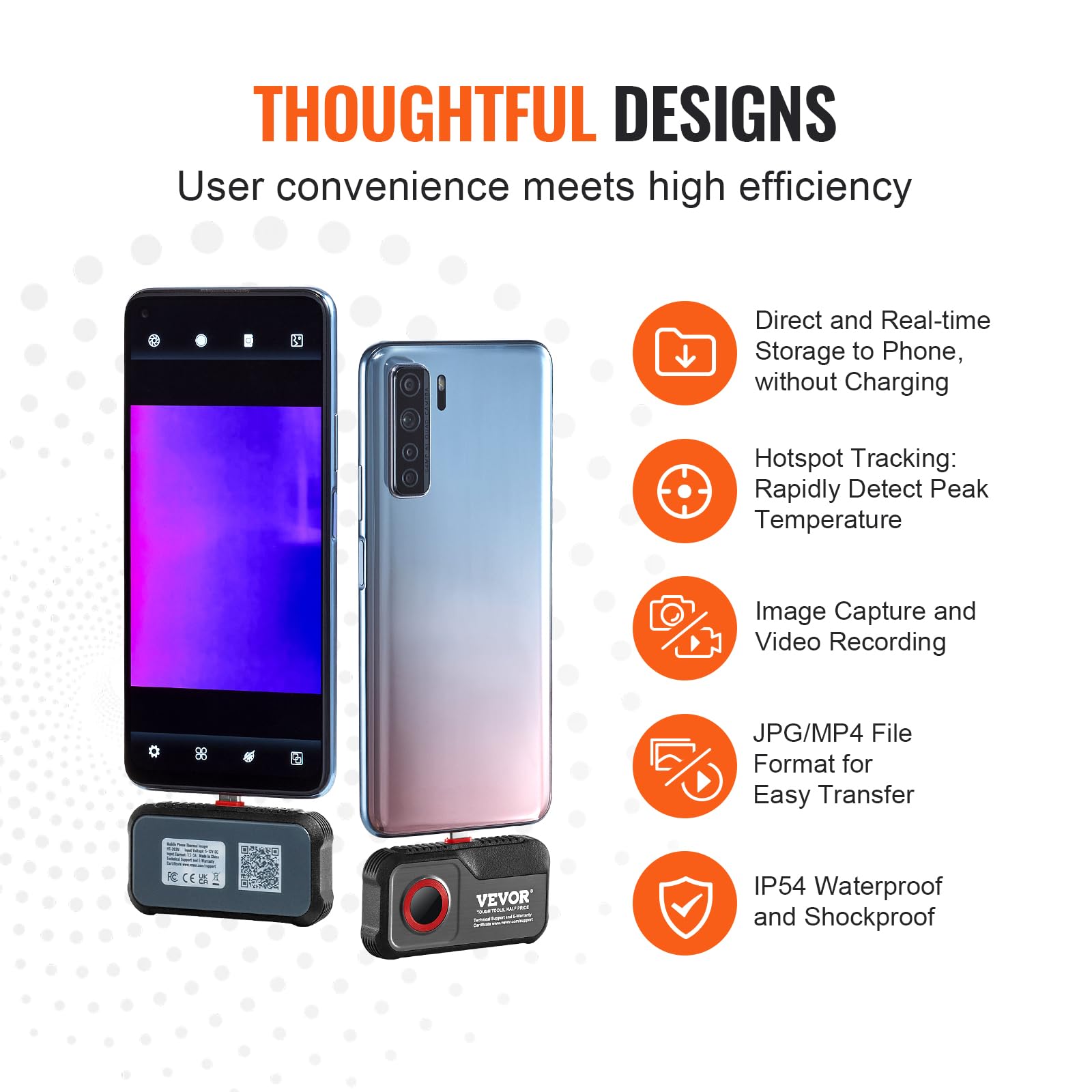 Foto 6 | Cámara Termográfica Vevor Para Android Con Resolución De 256x192 - Venta Internacional.