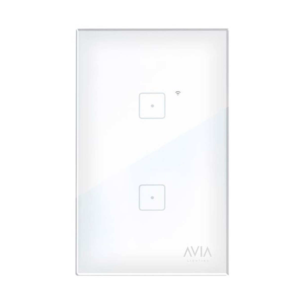 Foto 2 pulgar | Apagador Avia Lighting by Igoto SH1102 color Blanco Smart Wifi Doble Touch Placa de Cristal