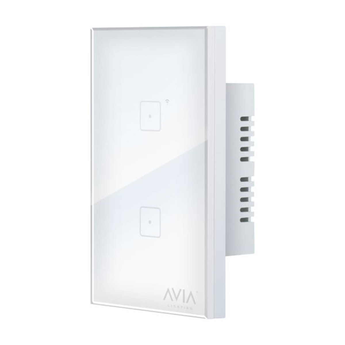 Foto 3 pulgar | Apagador Avia Lighting by Igoto SH1102 color Blanco Smart Wifi Doble Touch Placa de Cristal