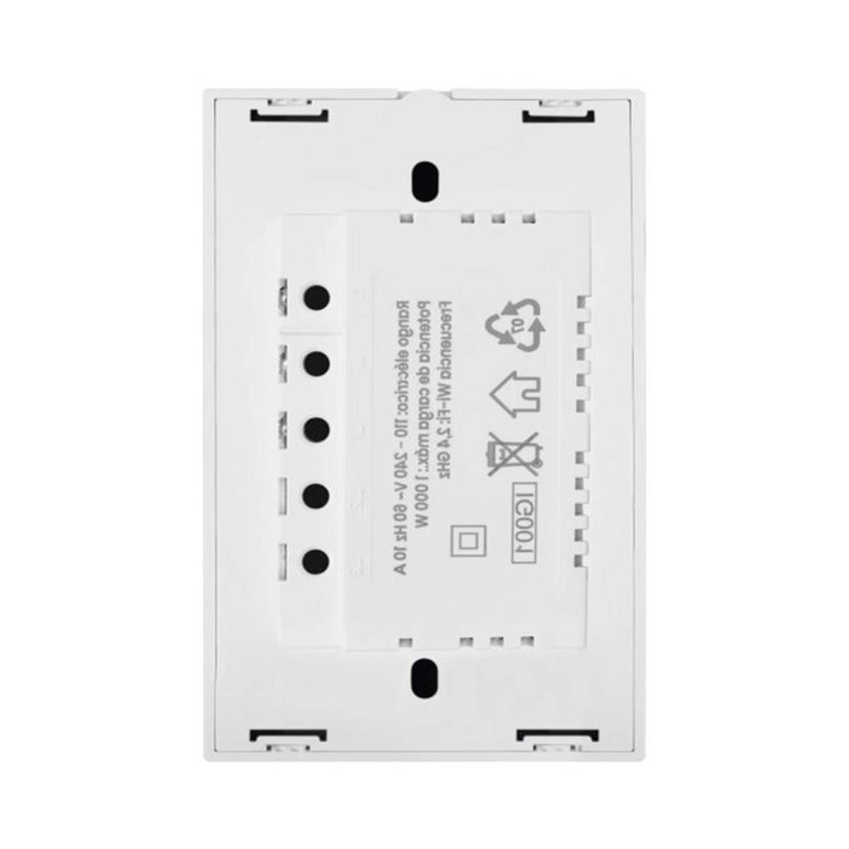 Foto 4 pulgar | Apagador Avia Lighting by Igoto SH1102 color Blanco Smart Wifi Doble Touch Placa de Cristal