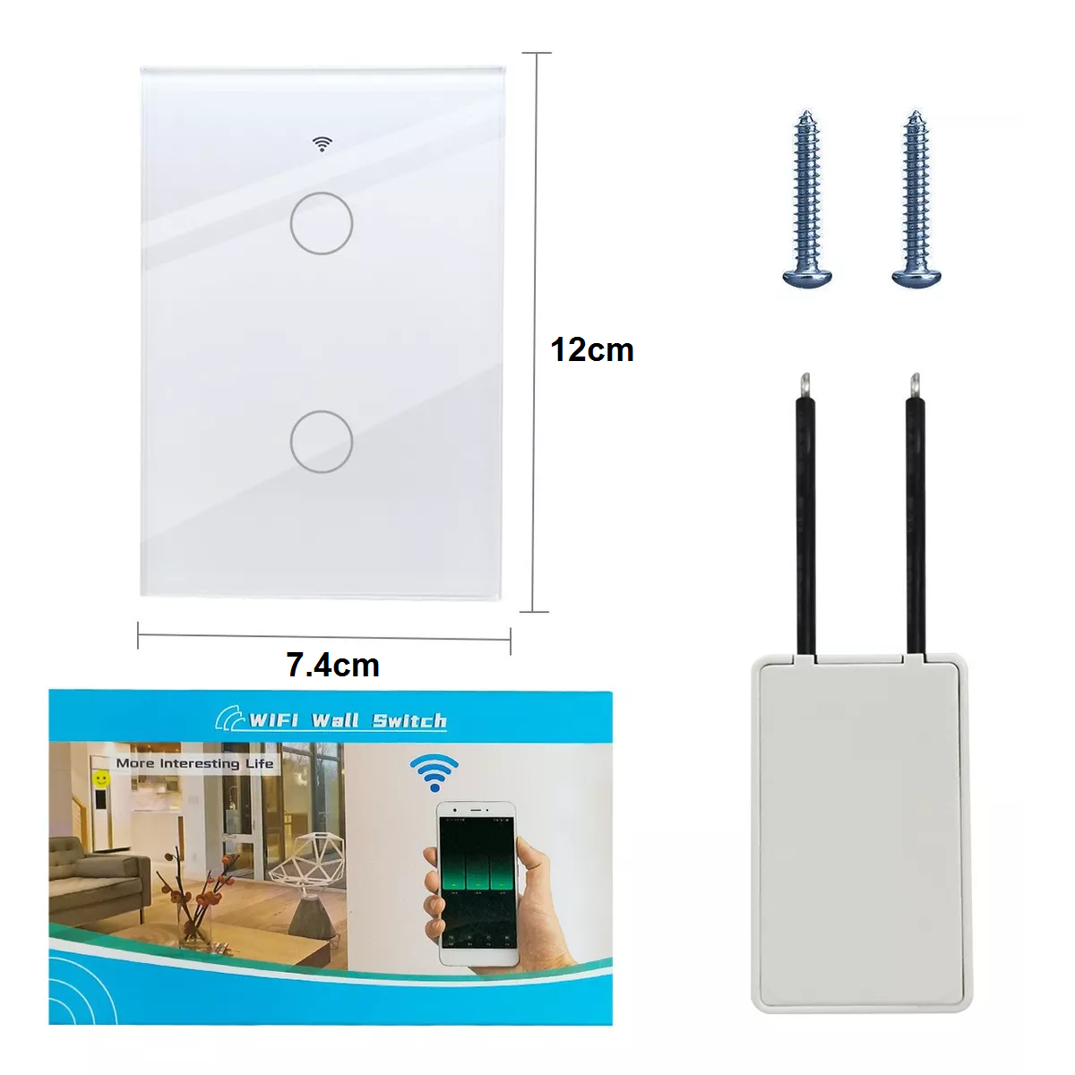 Foto 4 | Interruptor Inteligente Wi-fi de 2 Vías Eo Safe Imports Esi-11082 Blanco