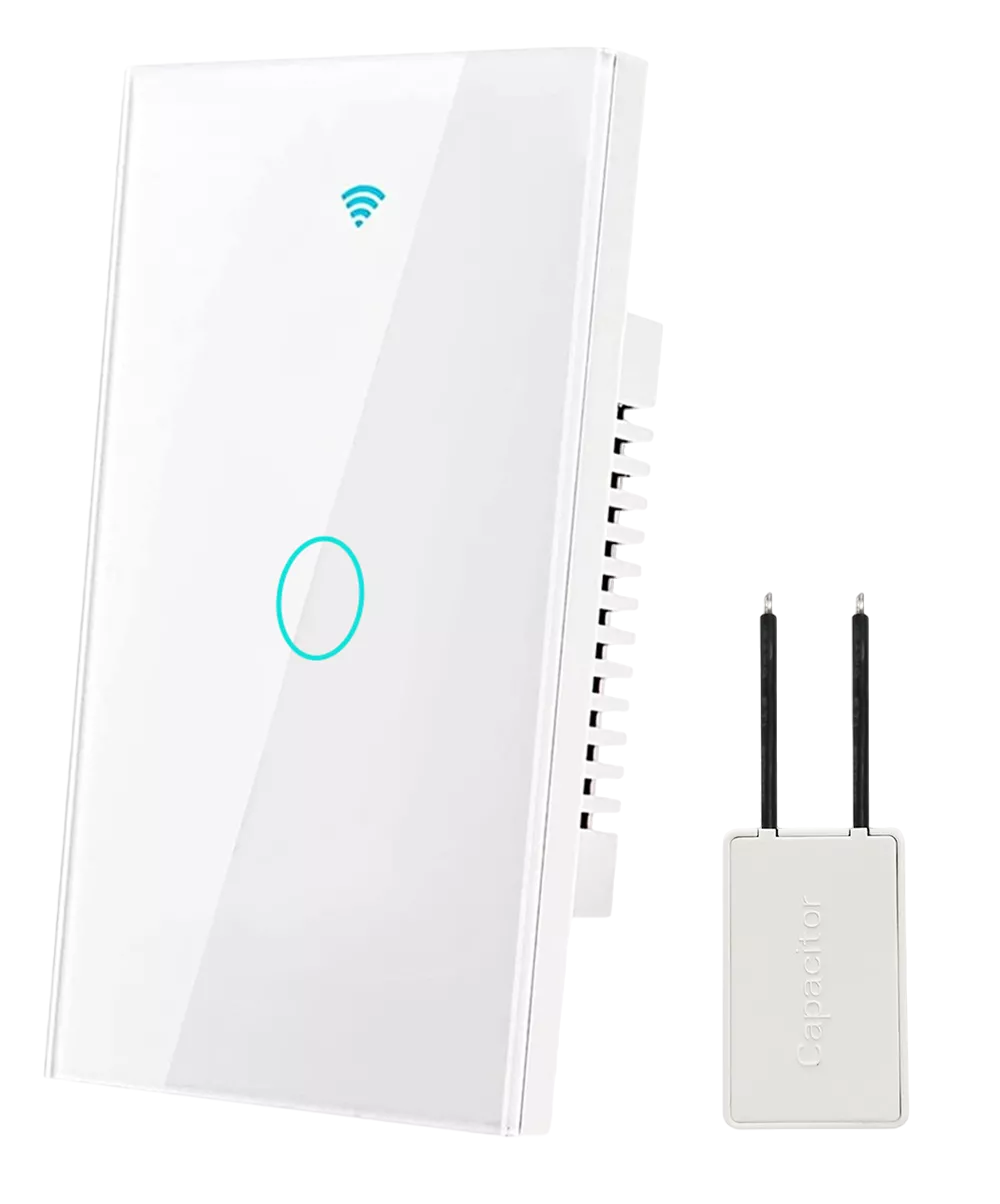 Foto 1 | Interruptor Inteligente Wi-fi De 1 Vía Blanco Sin Neutro