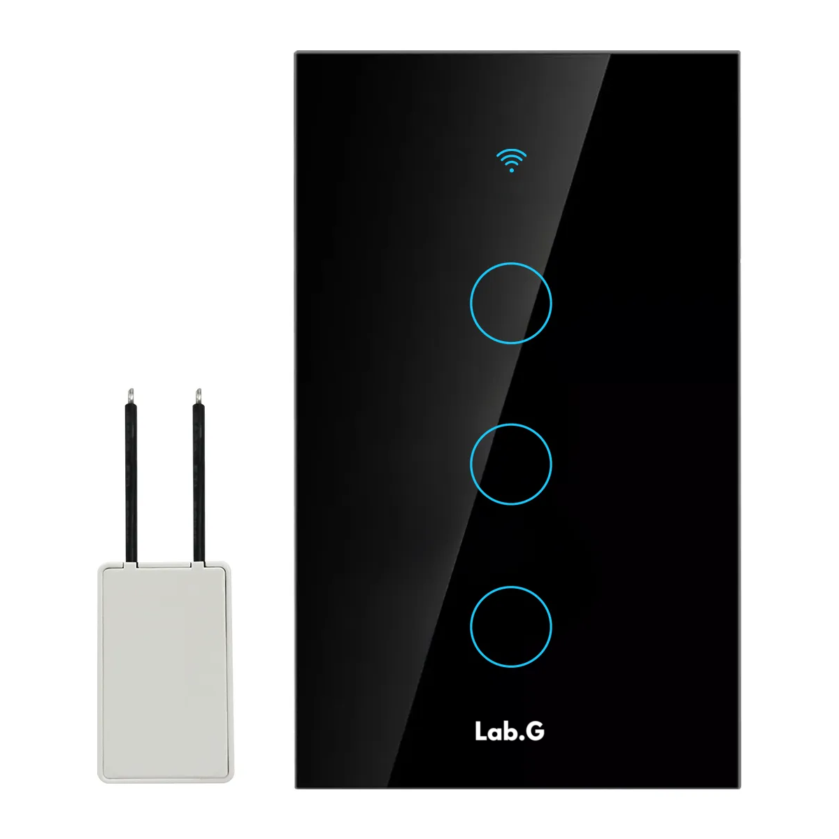 Foto 3 pulgar | Interruptor Luz Pared Inteligente Wifi 3 Vías Lab.g Negro