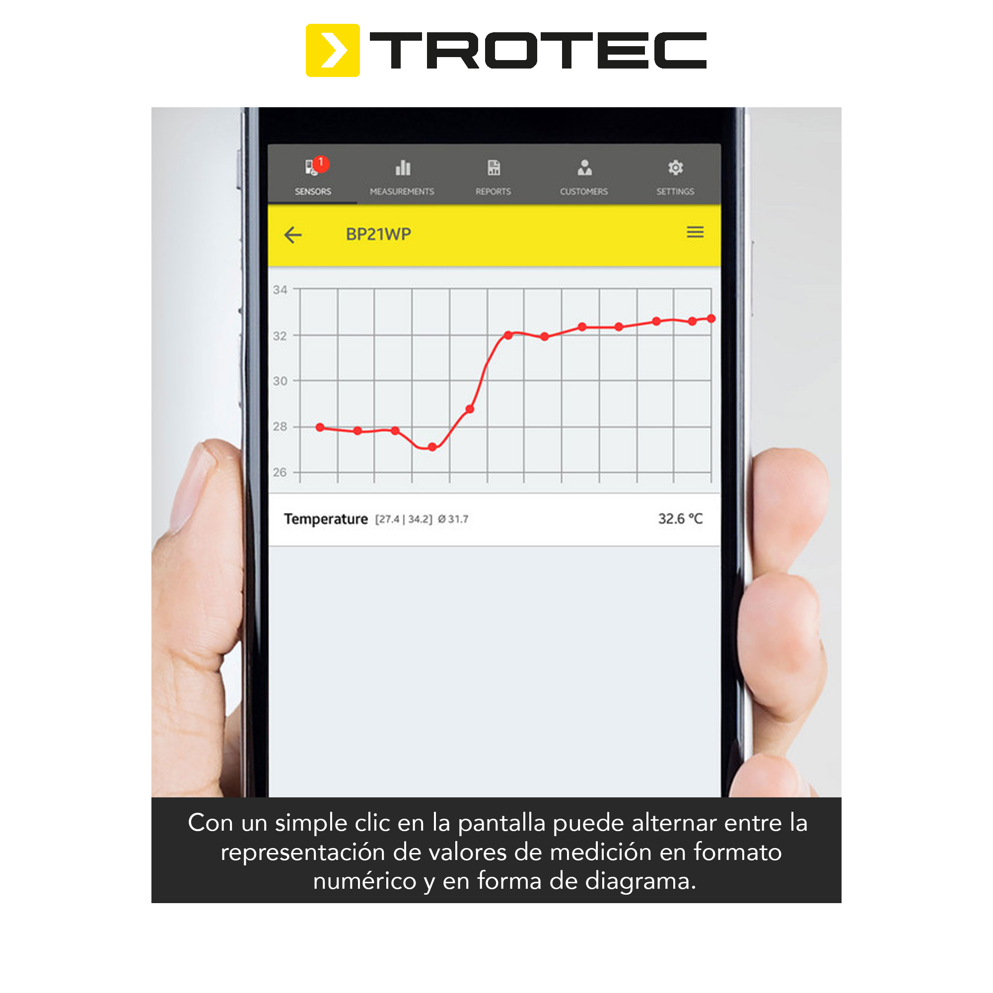 Foto 7 pulgar | Pirometro Inteligente Trotec con Alarma