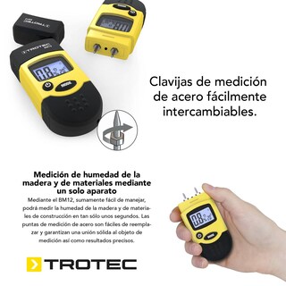 Foto 6 | Medidor de Humedad y Temperatura Trotec Bm12 de Madera y Materiales de Construcción