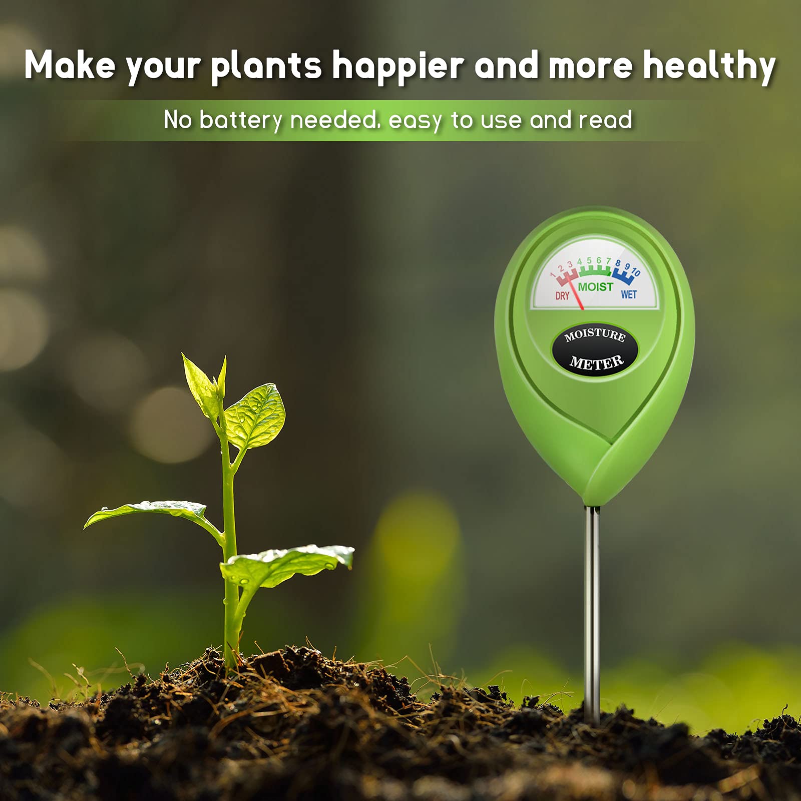 Foto 5 | Medidor De Humedad Del Suelo Ipower Para Higrómetro De Prueba De Agua De Plantas - Venta Internacional.