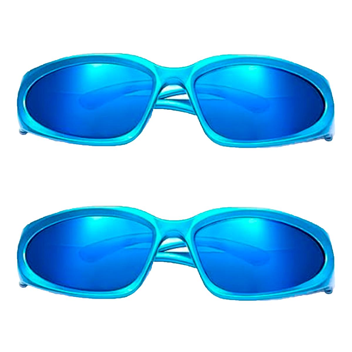 Lentes Polarizado con Caja VentDepot Mxifh-002 Azul 2 Piezas