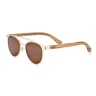 Foto 1 | Gafas De Sol Earth Wood Positano Polarizadas Zebra/marrón - Venta Internacional.