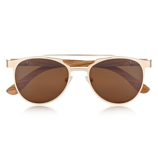 Foto 5 | Gafas De Sol Earth Wood Positano Polarizadas Zebra/marrón - Venta Internacional.