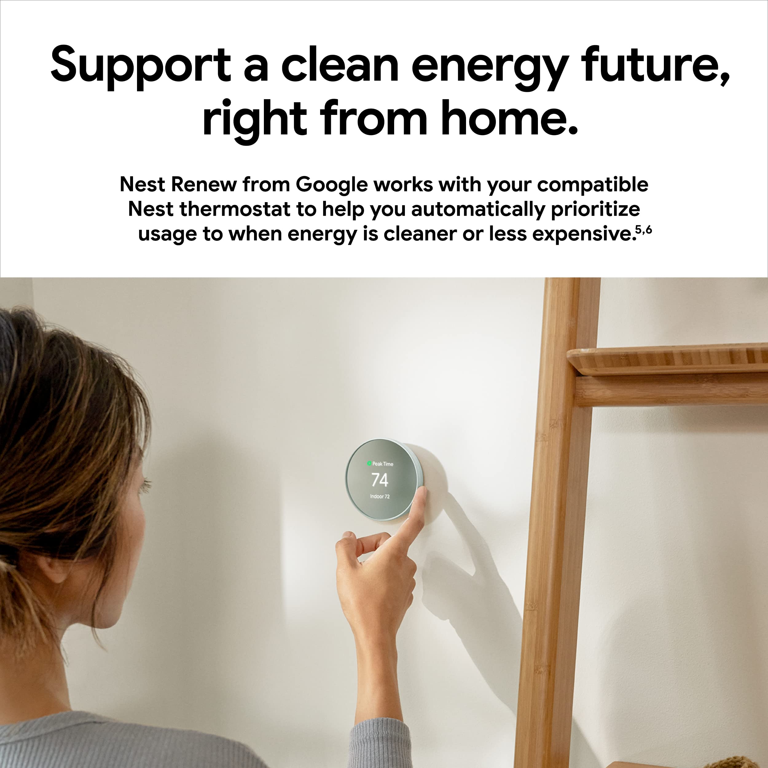 Foto 7 pulgar | Termostato Inteligente Google Nest Programable Wifi Color Arena - Venta Internacional.