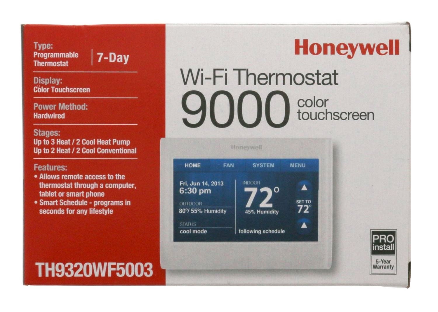 Foto 3 pulgar | Termostato Honeywell Wireless Wifi 7 Programable - Venta Internacional.
