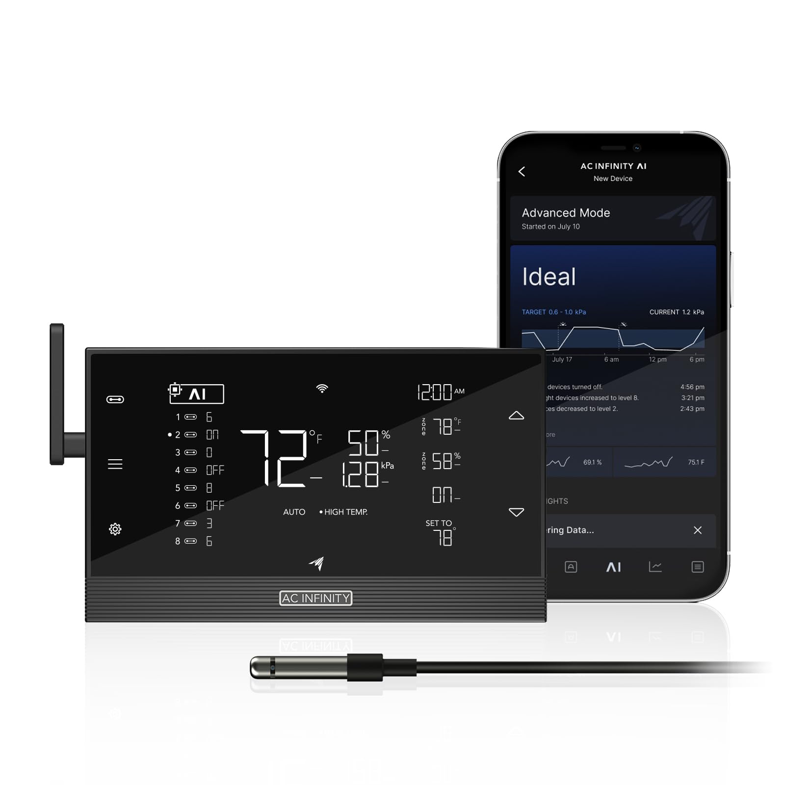 Controlador Ambiental Ac Infinity Ai+ Con Aplicación Wifi - Venta Internacional.
