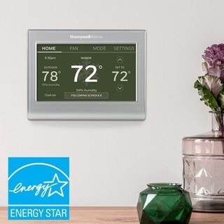 Foto 2 | Reacondicionado Termostato De Color Inteligente Honeywell Home Renewrth9585wf Plateado - Venta Internacional.