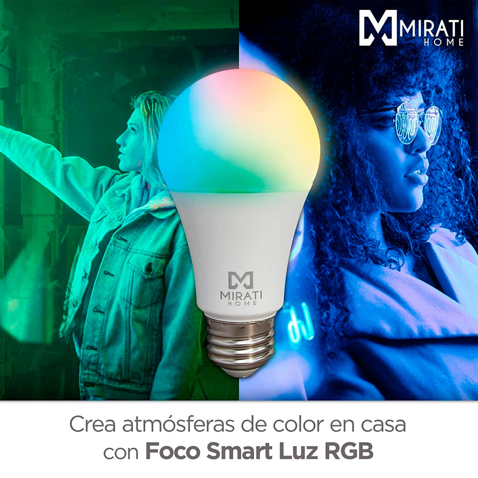 Foto 5 | Focos Led Mirati Mfw1 Inteligentes 5 Piezas